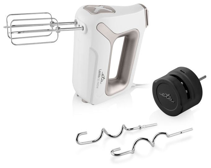 Handmixer 500 W 4 Stufen  Lento Elements (Weiß, Silber) 