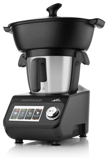 600 W Küchenmaschine 3,5 l mit Waage  Leonardo Plus (Schwarz, Grau) 