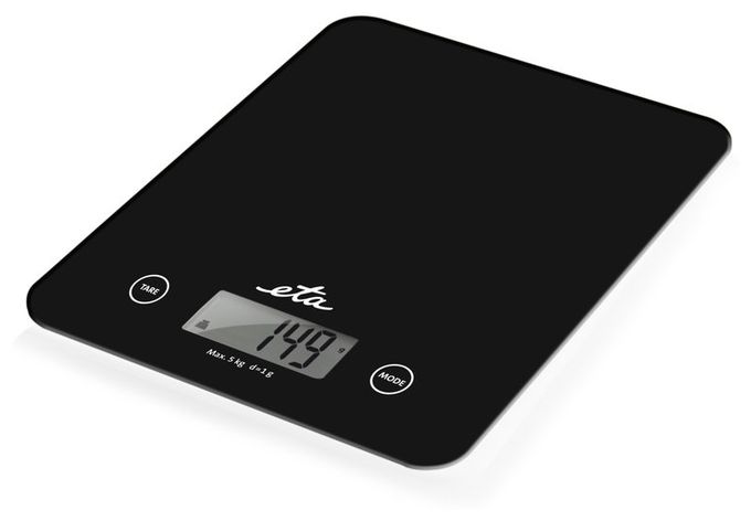 Elektronische Küchenwaage bis 5 kg Genauigkeit 1 g  Lori (Schwarz) 