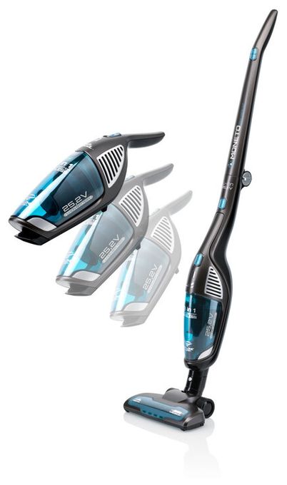 Handstaubsauger mit Staubbeutel bis 60 min Laufzeit 25,2 V HEPA  Moneto Aqua Plus (Schwarz, Grau) 