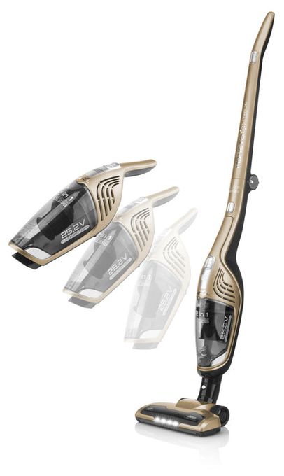 Handstaubsauger mit Staubbeutel bis 50 min Laufzeit 25,2 V Zyklonal  Moneto II (Gold) 