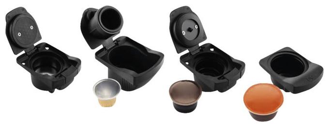 Kaffeekapsel, Gemahlener Kaffee Maschine  Multicaps (Schwarz) 