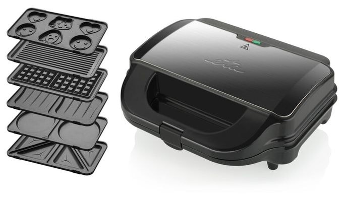 Sandwichmaker 900 W für 4 Sandwiches  Sorento Plus (Schwarz) 