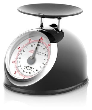 Mechanische Küchenwaage bis 5 kg Genauigkeit 25 g  Storio (Schwarz) 