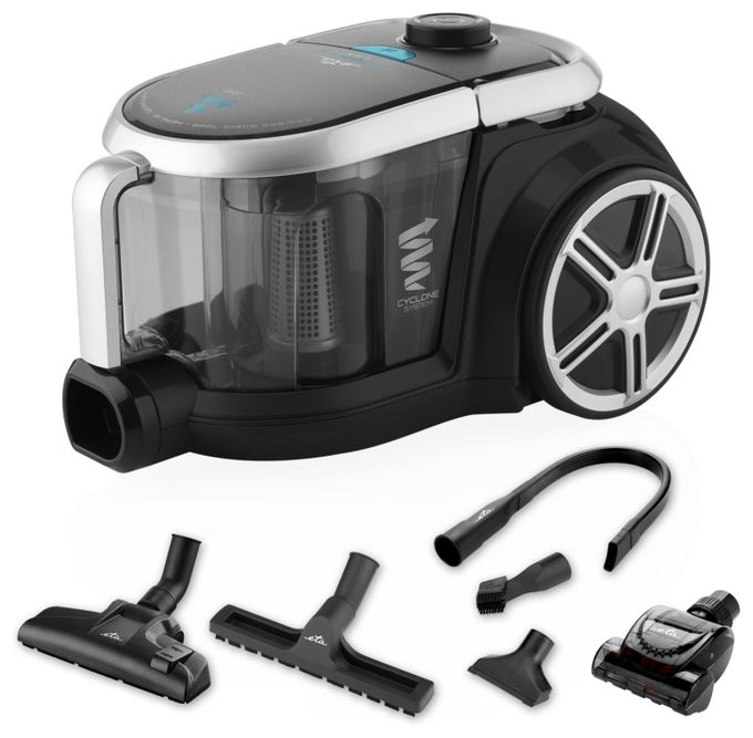 Bodenstaubsauger Beutellos 800 W HEPA  Stormy Car (Schwarz) 