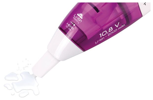 Handstaubsauger Beutellos bis 15 min Laufzeit 10,8 V  Verto (Violett, Weiß) 