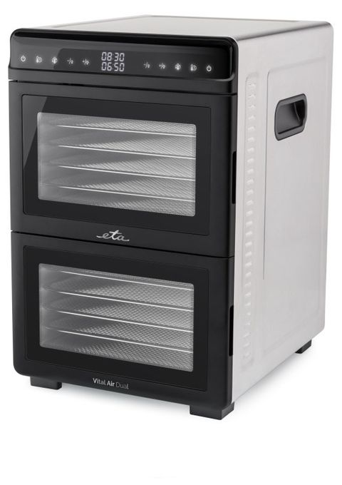 Dörrautomat 1100 W Timer 48 h 12 Dörrgitter  Vital Air Dual (Grau/Schwarz) 