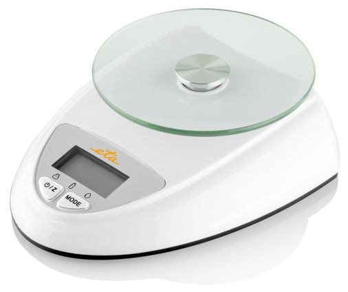 Elektronische Küchenwaage bis 5 kg Genauigkeit 1 g  Zori (Silber, Weiß) 