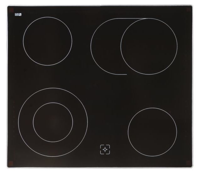 Herdset 58 l mit 60 cm Glaskeramik Kochfeld EHE185-1 