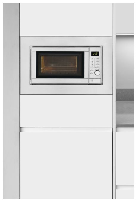 Einbau-Mikrowelle 1200 W Größe: klein 5 Stufen Grill (Silber) EMW19-7G 