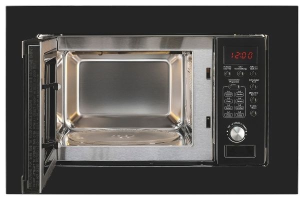 Einbau-Mikrowelle 800 W Größe: klein 5 Stufen Grill (Schwarz) EMW20.1G 