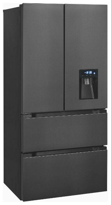 Side-by-Side Kühl-/ Gefrierkombination French Door 323 l / 183 l 307 kWh NoFrost 1830 mm x 836 mm  FD490-160-WS-202E (Grau) 