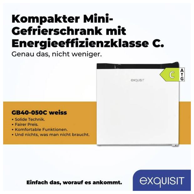 31 l Gefrierschrank 94 kWh Jahr  GB40-050C (Schwarz, Weiß) 