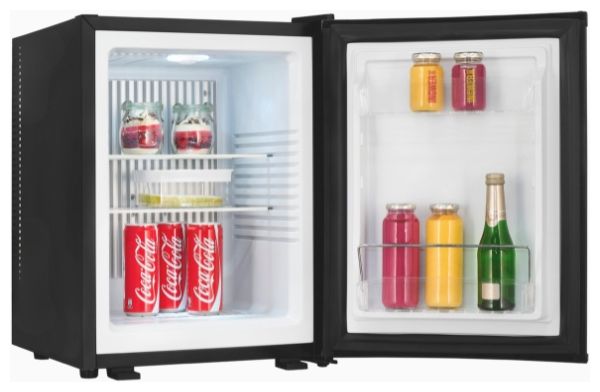 33 l 59,8 cm Tischkühlschrank EEK: F 89 kWh Jahr  KB40-V-S-460F (Schwarz) 