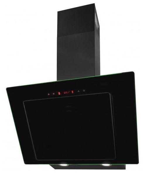 Abluft/Umluft Dunstabzugshaube/Esse Wand 540 mm (Schwarz) KFD607-2LED 