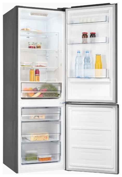 273 l / 127 l Kühl-Gefrierkombi freistehend NoFrost 216 kWh Jahr  KGC400-130-NF-040D (Edelstahl) 