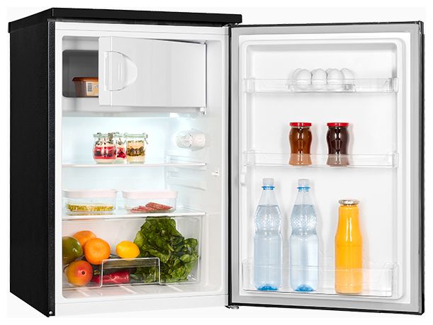 107 l / 94 l Tischkühlschrank EEK: C 87 kWh Jahr  KS16-4-051C (Schwarz, Grau) 