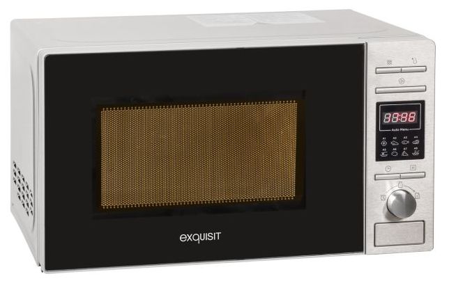 Freistehende Mikrowelle 700 W Größe: klein 5 Stufen  MW820DI (Silber) 