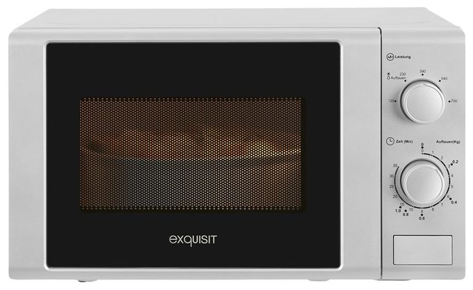 Freistehende Mikrowelle 700 W Größe: klein 5 Stufen  MW900-030 (Silber) 