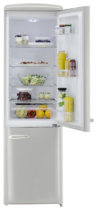 181 l / 63 l Kühl-Gefrierkombi freistehend 201,85 kWh Jahr  RKGC250-70-H-160E (Grau) 