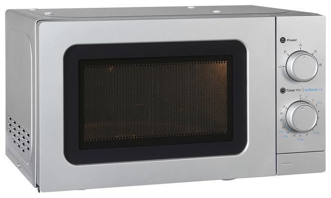 Freistehende Mikrowelle 1050 W Größe: klein 5 Stufen  WP700J17-3si (Silber) 