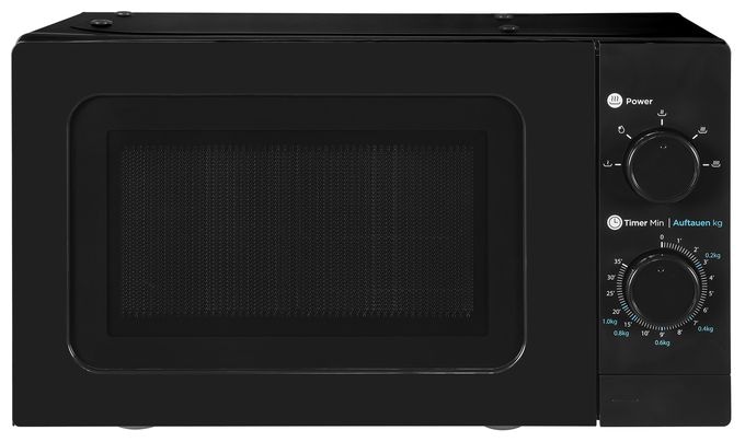 Freistehende Mikrowelle 1050 W Größe: klein 5 Stufen  WP700J17-3sw (Schwarz) 