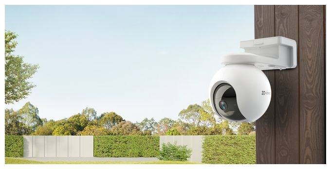 2304 x 1296 Pixel IP-Sicherheitskamera IP65 4G Innen & Außen Nachtsicht  CS-EB8 (Weiß) 