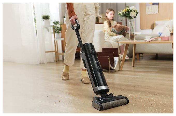 Handstaubsauger Beutellos bis 35 min Laufzeit 21,6 V HEPA  RH1 (Schwarz, Grau) 