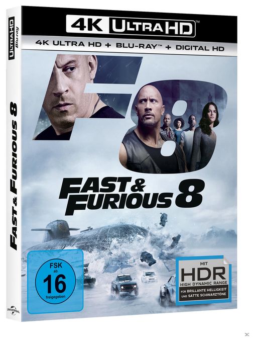 Fast & Furious 8 (4K Ultra HD BLU-RAY + BLU-RAY) 