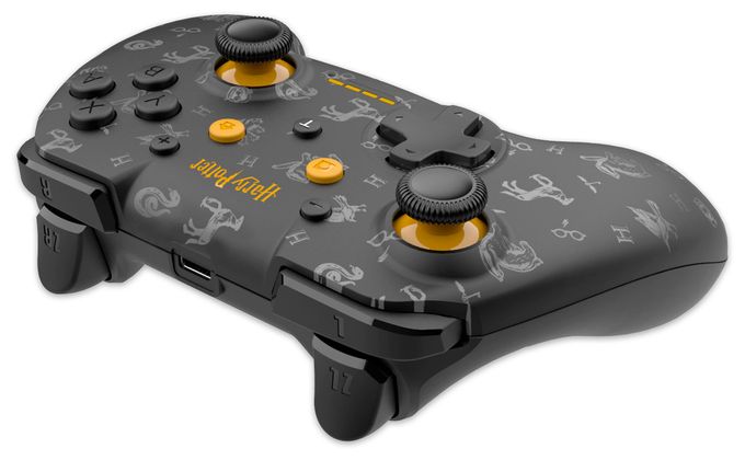 Analog Gamepad für Nintendo Switch  Wireless Controller Harry Potter (Schwarz, Grau, Gelb) 