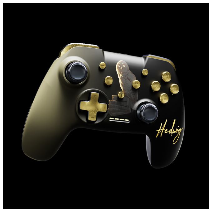 Gamepad für Nintendo Switch, Nintendo Switch OLED, PC  Wireless Controller Harry Potter Hedwig (Schwarz) 