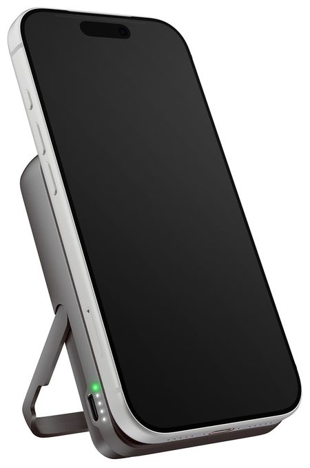 10000 mAh Powerbank USB Typ-C Kabelloses Laden  Magnetic Wireless (Grau) 