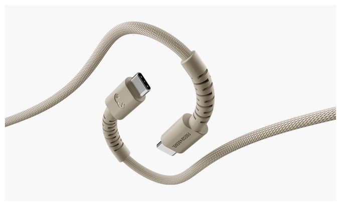 Stecker Rundkabel USB C auf USB C bis 100 W 2 m  FlexWave (Beige) 