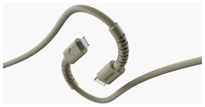 Stecker Rundkabel Lightning auf USB C 2 m  FlexWave (Grün) 