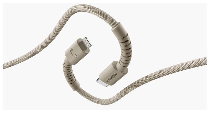 Stecker Lightning auf USB C 2 m  FlexWave (Beige) 