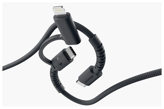 Stecker Lightning auf USB C 2 m  FlexWave (Schwarz) 