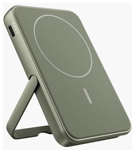 5000 mAh Powerbank USB Typ-C Kabelloses Laden  Wireless Magnetic (Grün) 