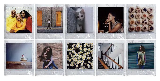 instax SQUARE Whitemarble 