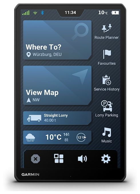 25,6 cm (10.1 Zoll) Navigationsgerät 32 GB Dezl LGV1020 
