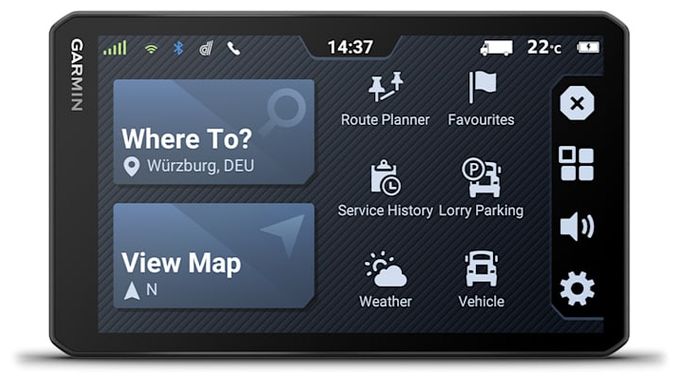 17,6 cm (6.95 Zoll) Navigationsgerät 32 GB Dezl LGV720 