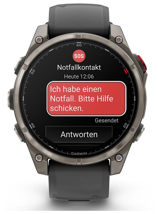 Digital 47 mm Smartwatch Rund 360 h  Fenix 8 Pro (Graphit, Titan) 