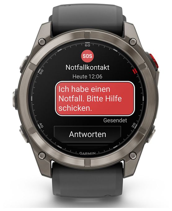 Digital 51 mm Smartwatch Rund 648 h  Fenix 8 Pro (Graphit, Titan) 