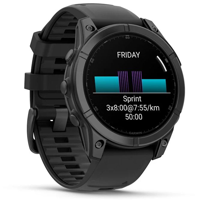 Digital 47 mm  Smartwatch Rund  Fenix E (Schwarz) 