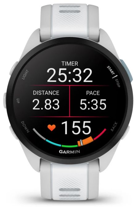 Digital 43 mm Smartwatch Rund  Forerunner 165 (Grau) 