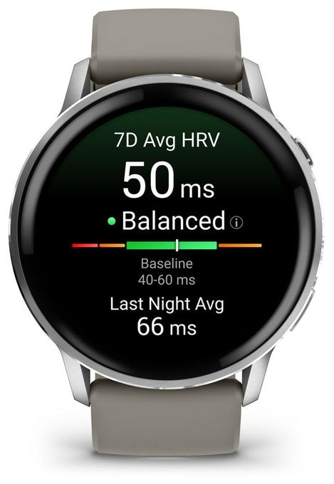 Digital 45 mm Smartwatch Rund 600 h  Venu 4 (Silber) 