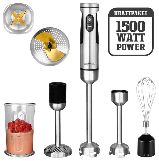 Stabmixer 1500 W 20 Stufen  40973 Powermix (Edelstahl) 