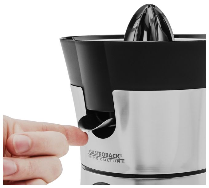 100 W  41138 Home Culture Zitruspresse (Schwarz, Edelstahl) 