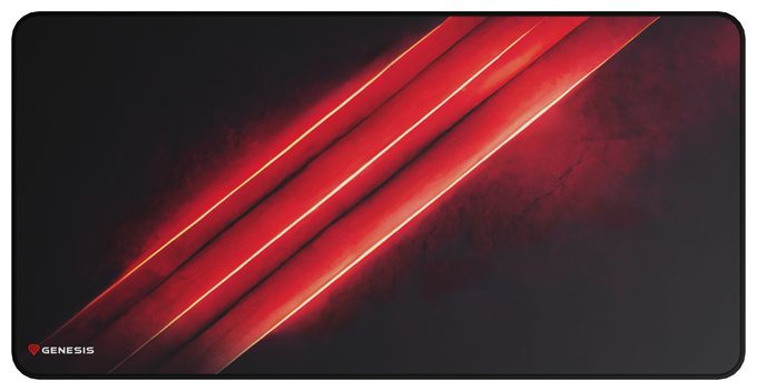 Mauspad  Carbon 500 Maxi Flash G2 (Schwarz, Rot) 