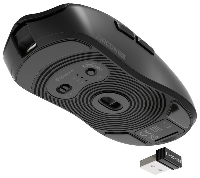 10000 DPI Gaming Maus Optisch  Zircon 500 (Schwarz) 