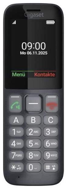 4G Smartphone 6,1 cm (2.4 Zoll Single SIM  Comfort 600 SIM (Schwarz, Grau) 